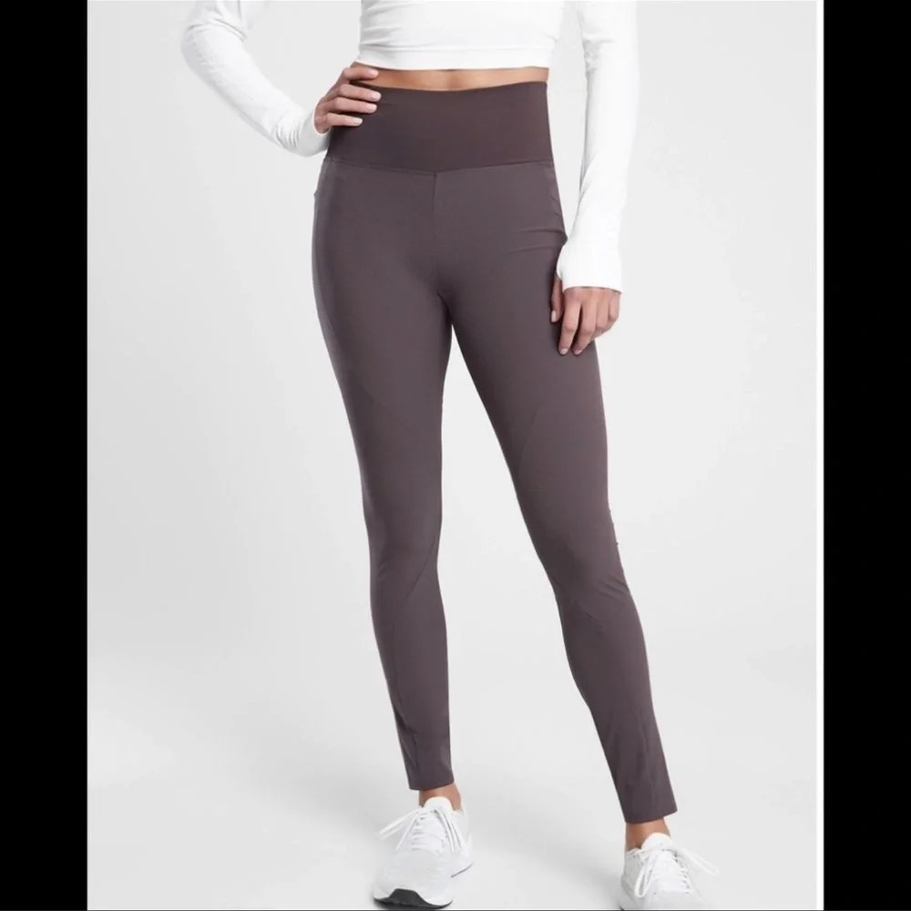. ATHLETA Quest Hybrid Tights Shale Pockets size 0